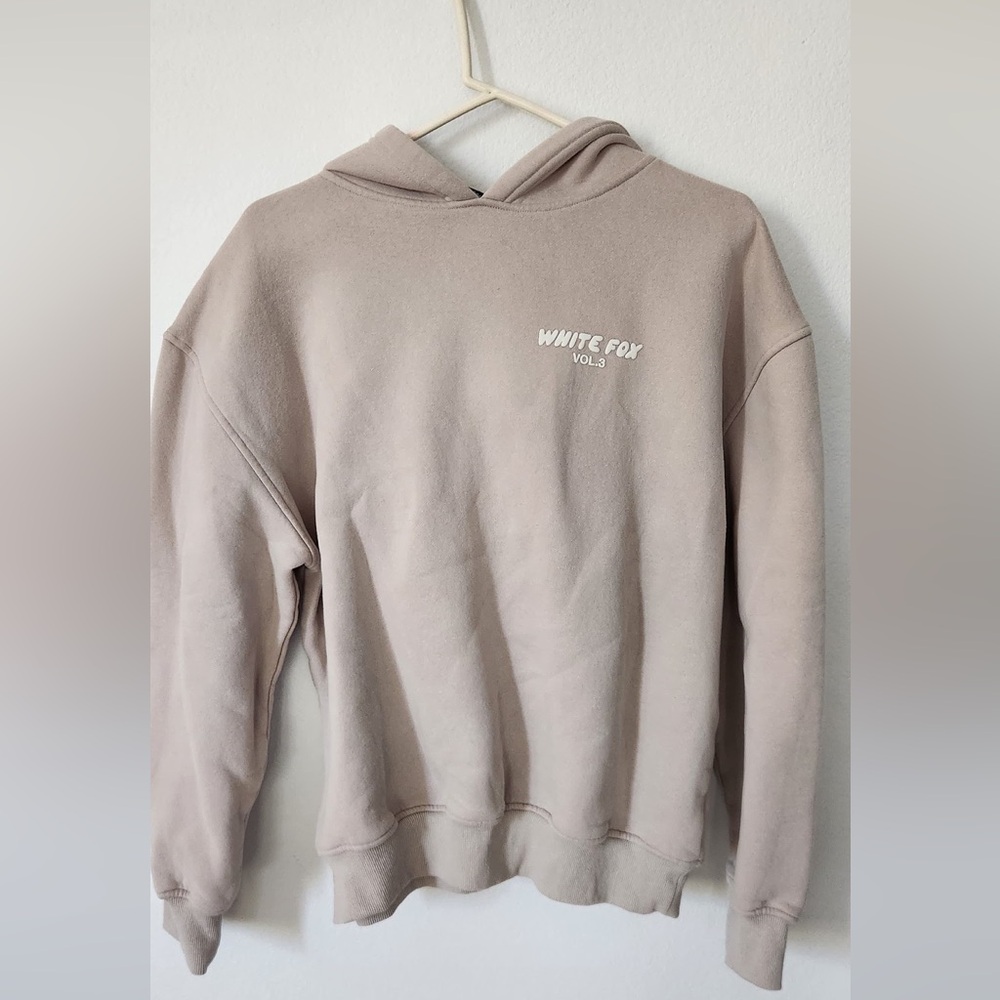 White Fox Boutique Beige Hoodie